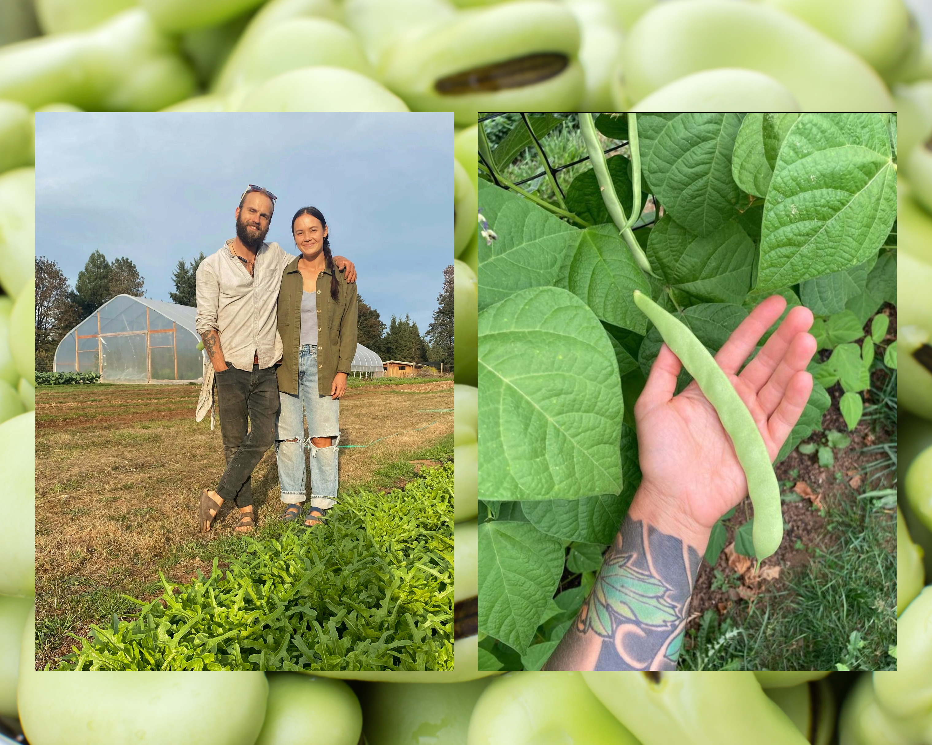 Ethan Riddle (L) and Bianca Nati (R) of The Growers Grange